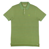 POLO (MEN) - GREEN WITH ARMY GREEN STRIPES