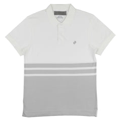 POLO (MEN) - White with Grey Bottom