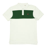 POLO (MEN) - WHITE WITH GREEN
