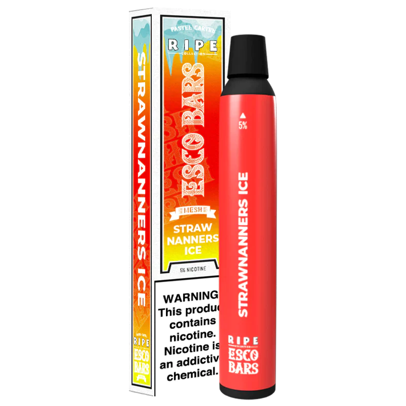 ripe esco bar strawnanners ice disposable vape