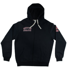 BLACK TRACKSUIT - ZIPPER HOOD - NATION ATHLETIC