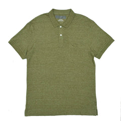POLO (MEN) - HEATHER GREEN WITH POCKET