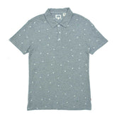 POLO MEN - GREY WITH CACTUS PRINT