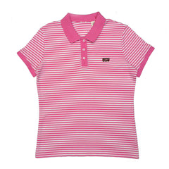 POLO WOMEN -PINK & GREY CANDY STRIPS