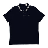 POLO WOMEN -DEEP BLUE WITH DOUBLE WHITE STRIP COLLAR