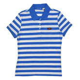 POLO WOMEN -WHITE WITH BLUE STRIPS