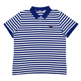 POLO WOMEN -WHITE WITH BLUE STRIPS