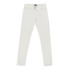 White Straight Cut Pants (Women)