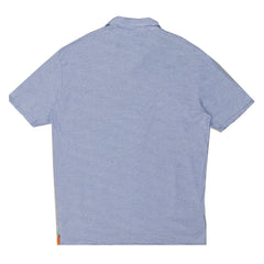 POLO MEN - BLUE WITH THIN WHITE STRIPS