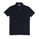 POLO (MEN) - DARK GREY WITH LIGHT STRIPES