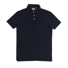 POLO (MEN) - DARK GREY WITH LIGHT STRIPES