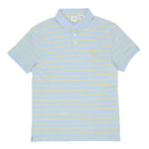 POLO (MEN) - SKY BLUE WITH YELLOW STRIPS