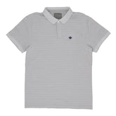 POLO (MEN)- GREY WITH SELF STRIPES