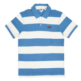 POLO (MEN) - SKY BLUE WITH WHITE STRIPES