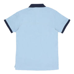 POLO (MEN) - LIGHT BLUE WITH DARK BLUE STRIPES
