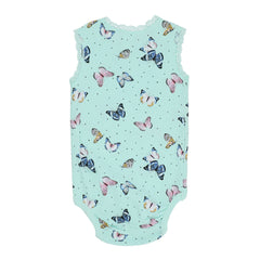 Baby Romper Sea Green With Butterfly