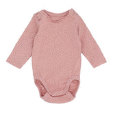 Baby Romper Pink (With Polka Dots)