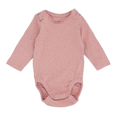 Baby Romper Pink (With Polka Dots)