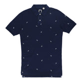 POLO (MEN)- DARK BLUE WITH ANCHOR PRINT