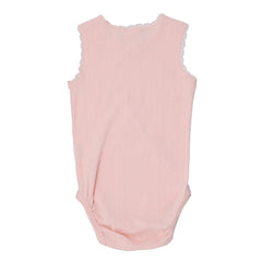 BABY ROMPER Pink with Lace
