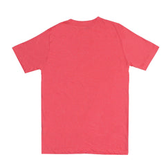 ROUND NECK (MEN) - PINK WITH WHITE PRINT (UNSALTED)
