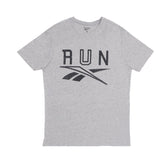 ROUND NECK (MEN) - GREY WITH BLACK PRINT (RUN)