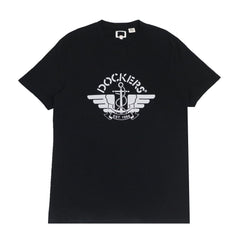 ROUND NECK (MEN)- BLACK WITH GREY PRINT (1986)