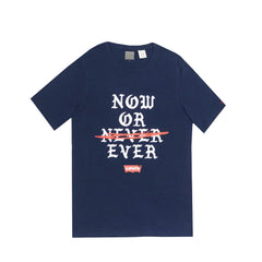 ROUND NECK (MEN) - NOW OR NEVER NAVY BLUE