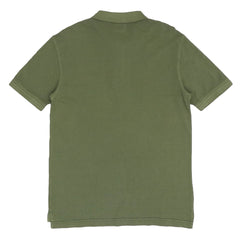 POLO (MEN) - GREEN WITH BLACK LOGO