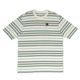 ROUND NECK - GREEN WITH OFF WHITE