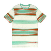 ROUND NECK (MEN) - WHITE WITH GREEN & BROWN