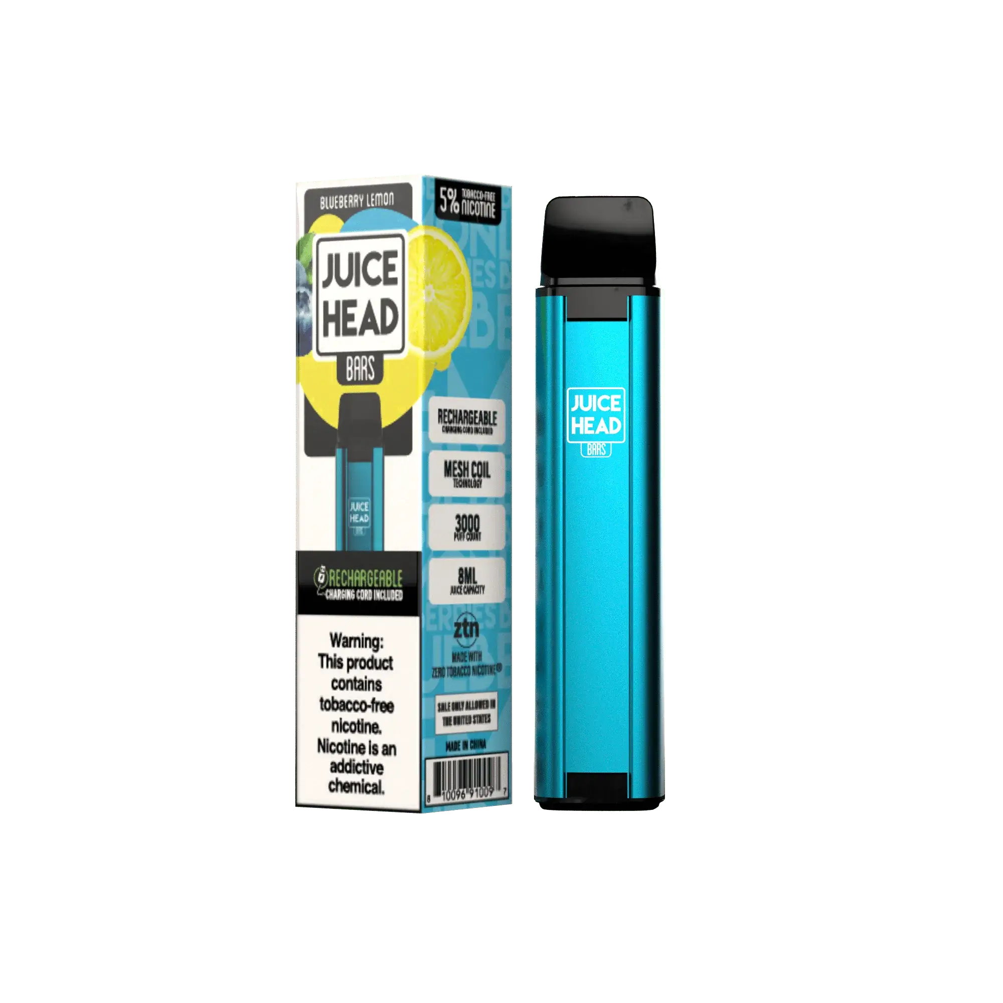 JUICE HEAD BARS BLUEBERRY LEMON FREEZE