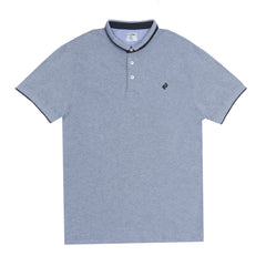 POLO (MEN) - COOL GREY WITH LOWER COLLAR BLACK