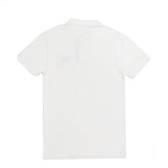POLO (MEN) - WHITE WITH BLACK TAG