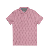 POLO (MEN) - PINK WITH BLACK FLORAL PRINT