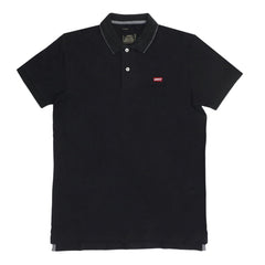 POLO MEN - BLACK GREY COLLAR STRIP