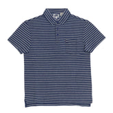 POLO (MEN) - BLUE AND GREY STRIPES