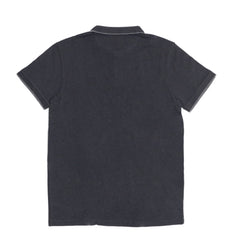 POLO MEN - DARK GREY WITH LIGHT GREY COLLAR STRIP