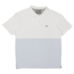 POLO MEN - HALF WHITE HALF BLUE
