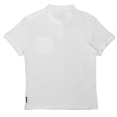 POLO (MEN) - WHITE WITH FRONT POCKET