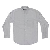 CASUAL SHIRT (MEN) - LIGHT GREY WITH FRONT POCKET