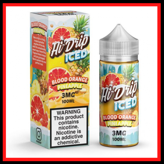 hi drip blood orange pineapple iced flavor
