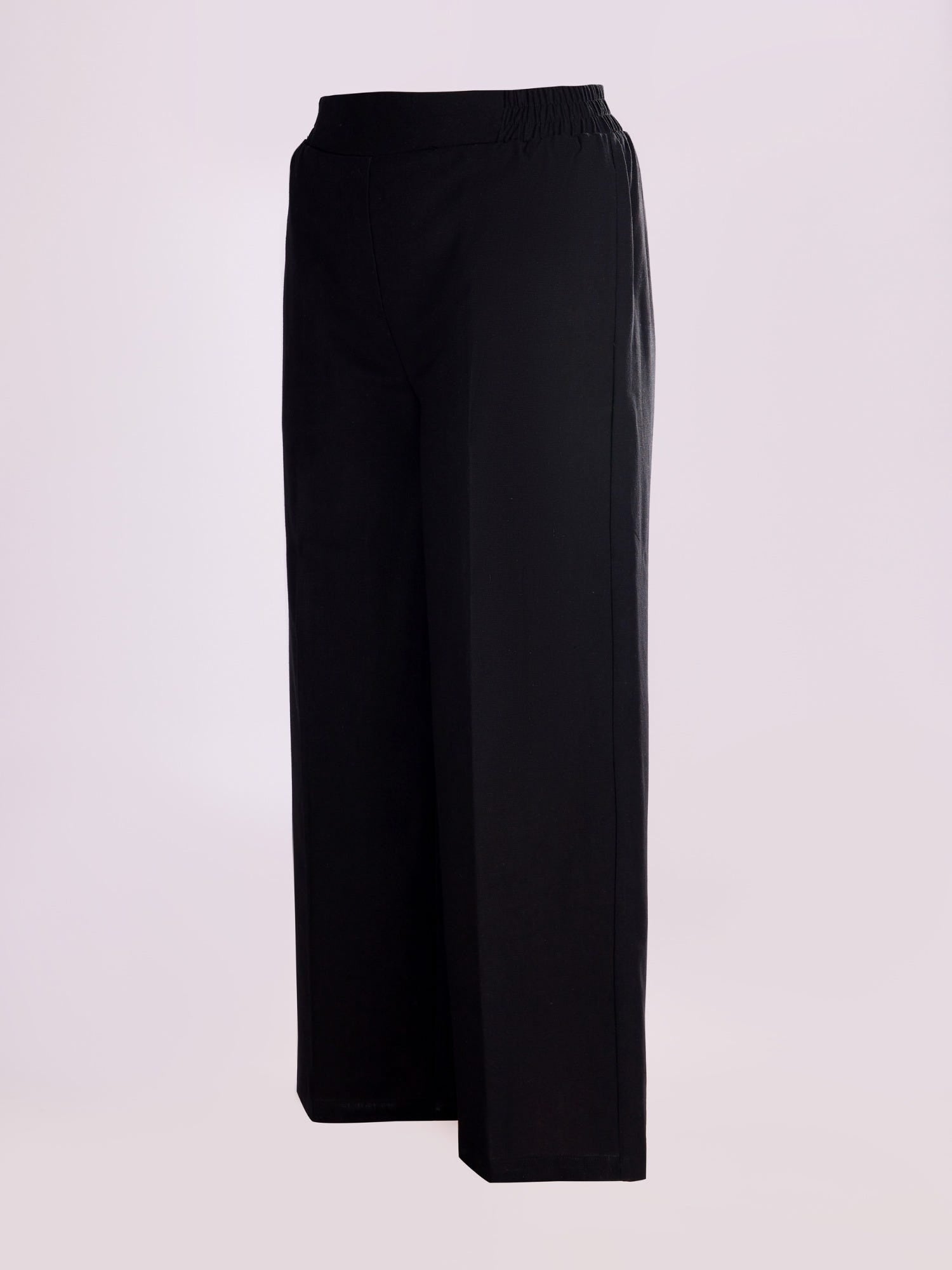 BLACK WIDE LEG PANTS