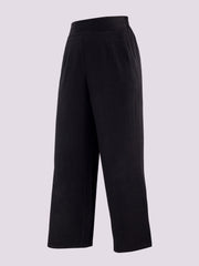 BLACK HIGH WAISTED TROUSERS