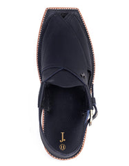 BLACK PLAIN PESHAWARI SANDALS