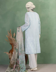 BLUE LAWN EMBROIDERED UNSTITCHED 2PC