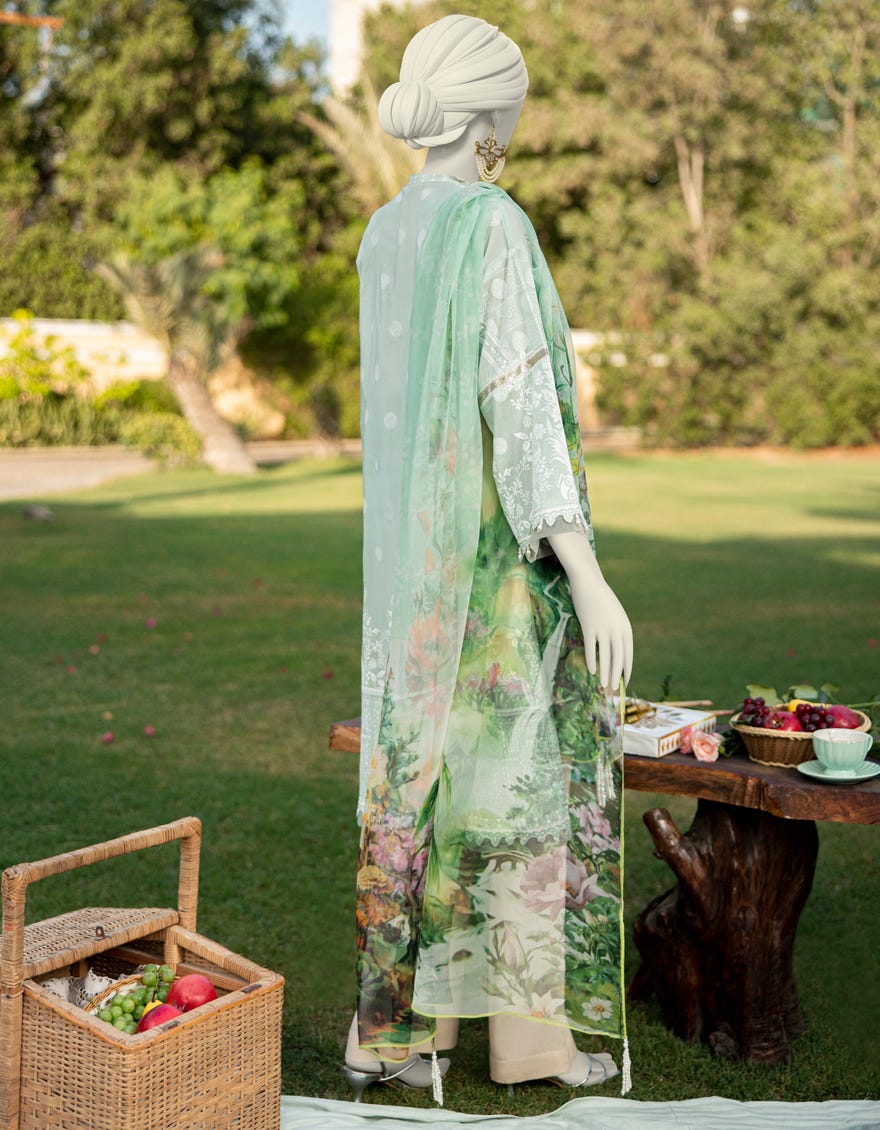 GREEN LAWN EMBROIDERED UNSTITCHED 2PC