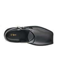 BLACK PLAIN PESHAWARI SANDALS