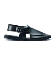 BLACK PLAIN PESHAWARI SANDALS