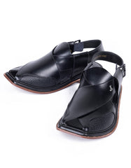 BLACK TRENDY PESHAWARI SANDALS